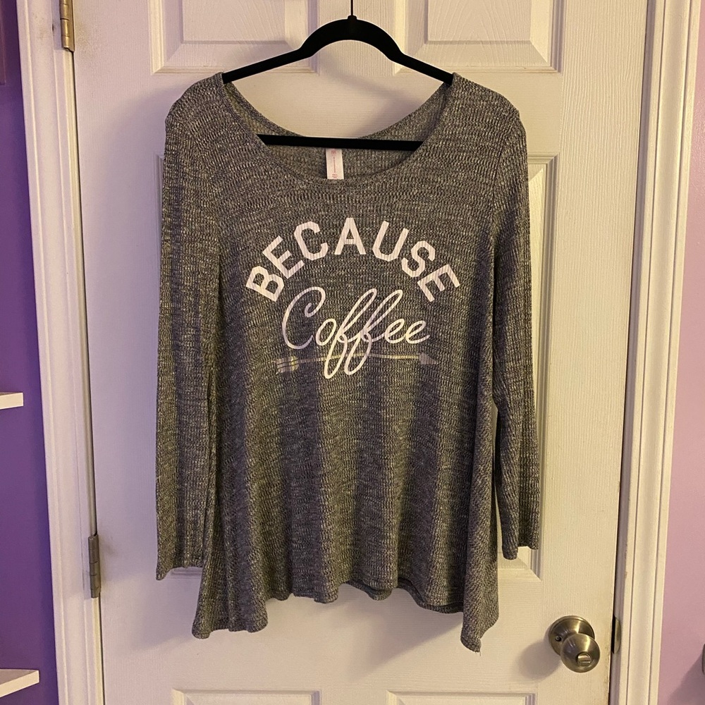 “Because Coffee” Sweater